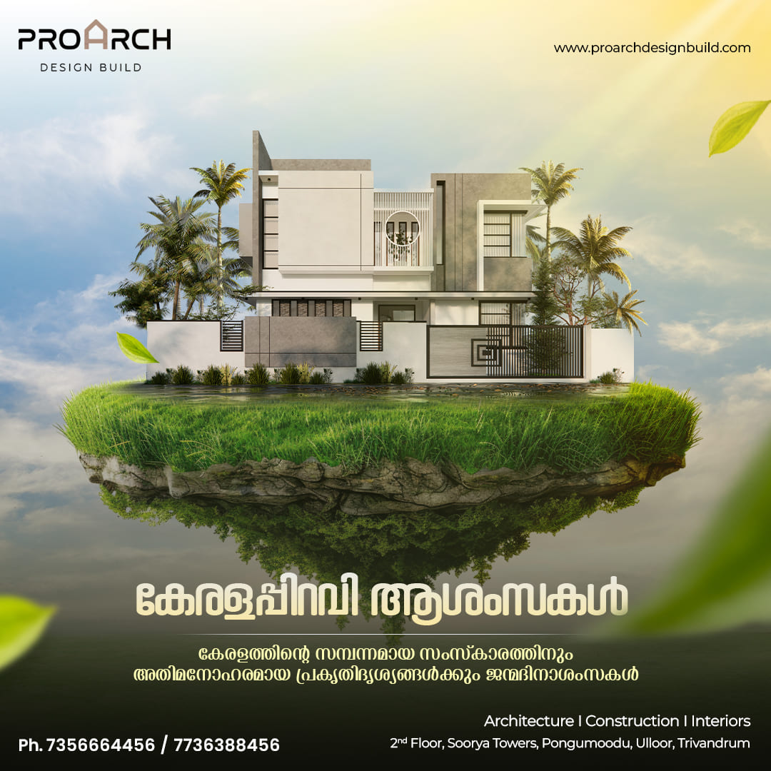 ProArch eco-friendly home design advertisement featuring modern luxury house architecture, sustainable living concept, residential construction and architectural design services