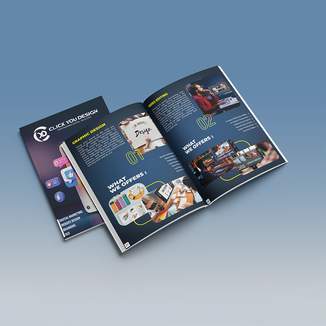 Corporate Brochure Design Created by Click You Design