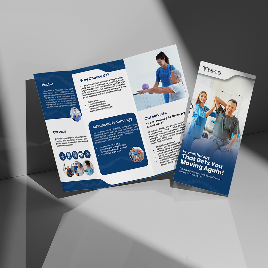 Physiotherapy Brochure Design Created by Click You Design