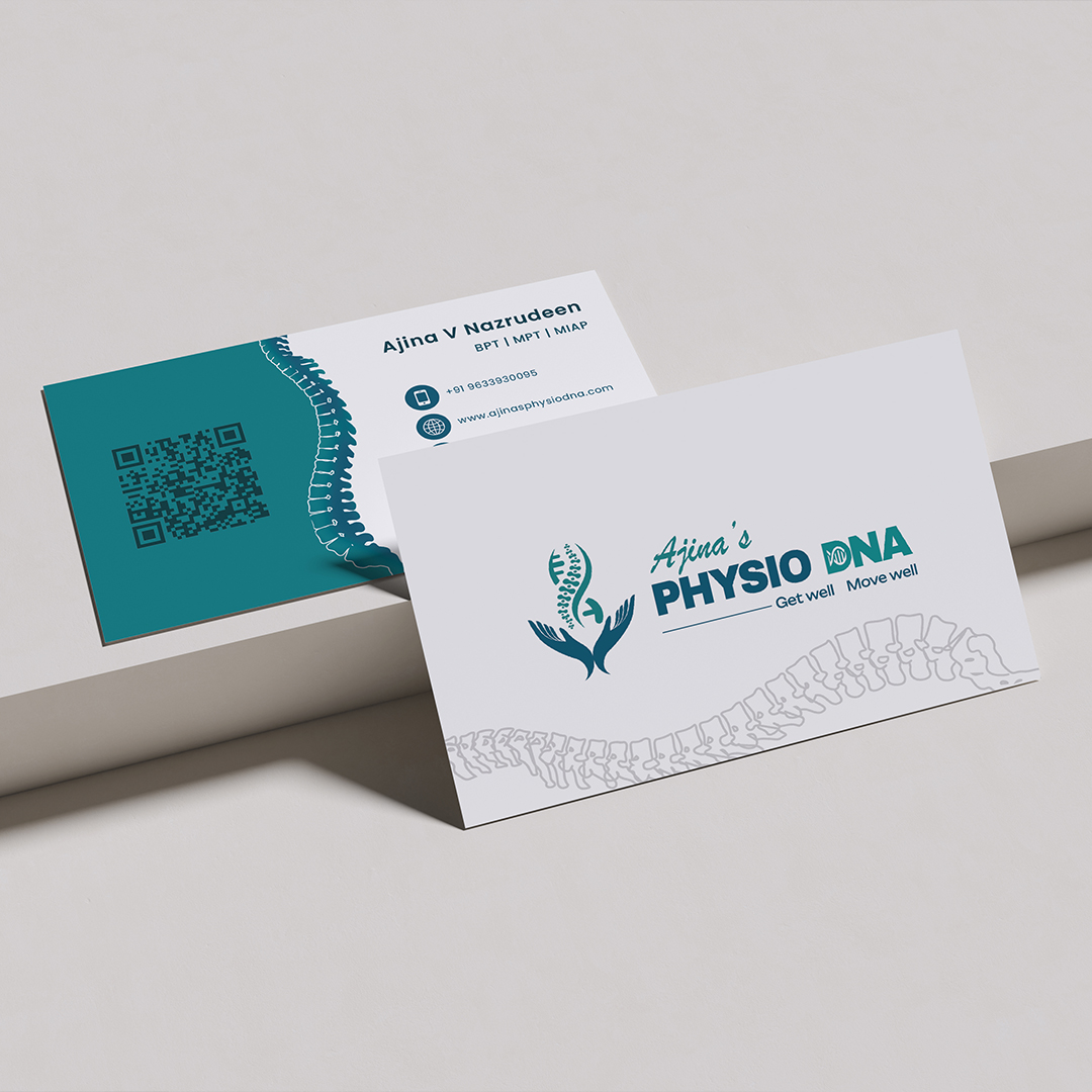 Physiotherapy Business Card Design Created by Click You Design
