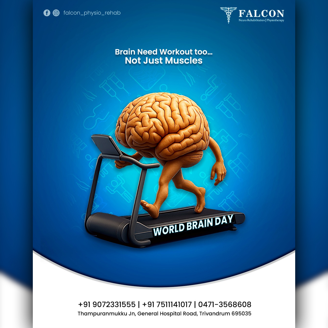World Brain Day Social Media Poster Design Created by Click You Design for Healthcare Marketing